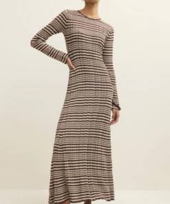 Dresses Rosetta Striped Rib Midi Dress