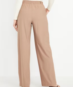 High-Waisted SleekTech Trouser Pants